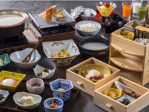 傳統日式旅館或附近的食物