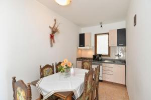 Kuchyň nebo kuchyňský kout v ubytování House Premantura 1096
