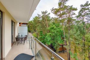 Balkón alebo terasa v ubytovaní Apartamenty Sun & Snow Żeromskiego Krynica Morska - blisko morza