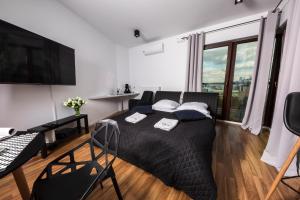 Telewizja i/lub zestaw kina domowego w obiekcie Kazou Residence Arkadia
