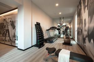 Fitness centrum a/nebo fitness zařízení v ubytování Hotel Locanda Al Piave ***S