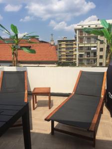 Balkoni atau teres di Attico Lux Turin