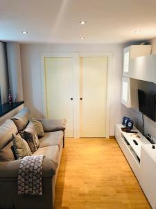 TV a/nebo společenská místnost v ubytování Apartamento Malagueta
