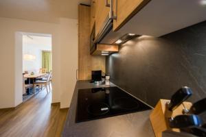 Köök või kööginurk majutusasutuses Apart Talblick