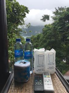 Ein allgemeiner Bergblick oder ein Berglick von des Resorts aus