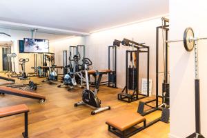 Fitness centrum a/nebo fitness zařízení v ubytování Residence MAYR