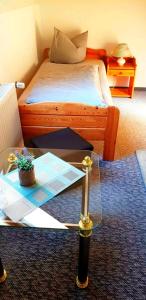 Ein Bett oder Betten in einem Zimmer der Unterkunft Havelschatz
