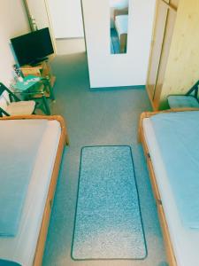 Ein Bett oder Betten in einem Zimmer der Unterkunft Havelschatz