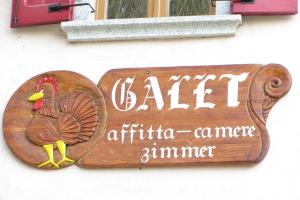 Certifikát, hodnocení, plakát nebo jiný dokument vystavený v ubytování Bed and Breakfast Galet
