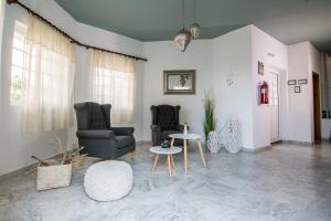 Istumisnurk majutusasutuses Hotel Agios Thomas