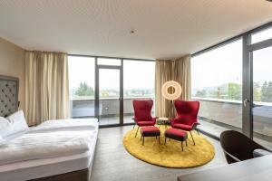 Hotel Gasthof Fischer客房内的一张或多张床位