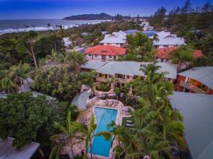 Bird's-eye view ng The Crest Byron Bay