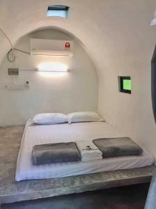 Postel nebo postele na pokoji v ubytování Eco Capsule Resort at Teluk Bahang, Penang