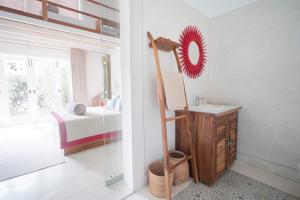 Ένα ή περισσότερα κρεβάτια σε δωμάτιο στο Rukgala Retreat