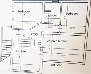 The floor plan of Villa Cavarra