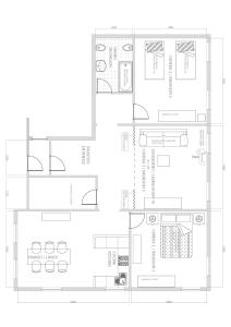 a floor plan of a house at Ve-nice Suite Giuffa C4834 in Venice