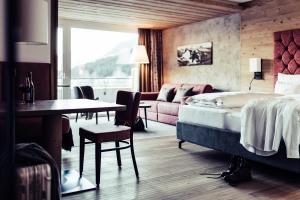 Posteľ alebo postele v izbe v ubytovaní Biohotel Bergzeit