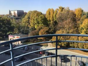 A balcony or terrace at Apartamenty Centrum