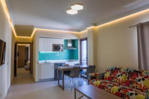 Kuchyň nebo kuchyňský kout v ubytování Hotel Castillete
