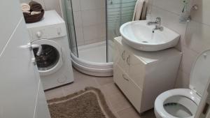 Vannituba majutusasutuses Apartman Stojanovic R