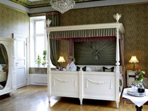 TV a/nebo společenská místnost v ubytování Thorskogs Slott