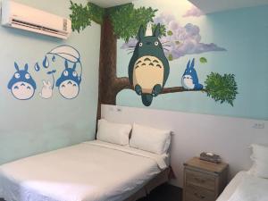 Postelja oz. postelje v sobi nastanitve Light Blue Hostel