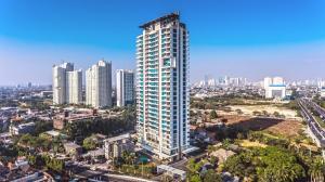 Nespecifikovaný výhled na destinaci Jakarta nebo výhled na město při pohledu z hotelu