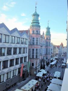 Výhľad na mesto Gdansk alebo výhľad na mesto priamo z apartmánu