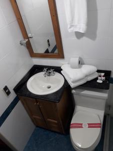 Kylpyhuone majoituspaikassa Hotel Del Parque