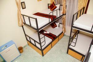 Voodi või voodid majutusasutuse Hanoi City Backpackers Hostel toas