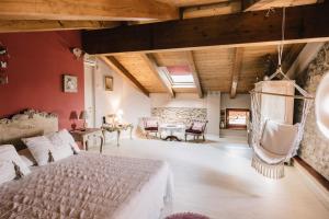Postel nebo postele na pokoji v ubytování B&B - Relais de charme la Caminella