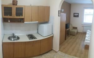 Kuchyň nebo kuchyňský kout v ubytování Comfort Guest House