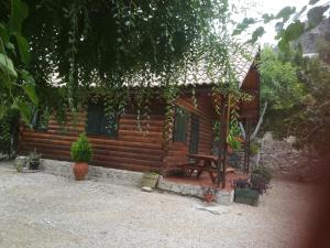 Zahrada ubytování Cabaña de Madera la Encina