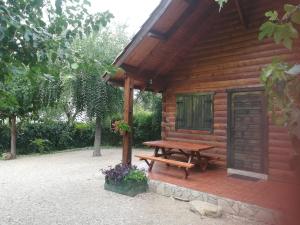 Zahrada ubytování Cabaña de Madera la Encina