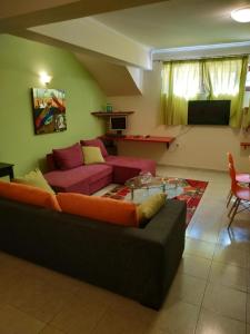TV a/nebo společenská místnost v ubytování Modern Basement Apartment Gio Ii
