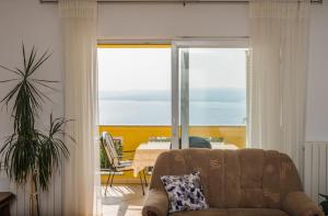 Posezení v ubytování Apartment Sea & Island view