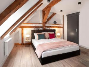 Posteľ alebo postele v izbe v ubytovaní Apartamenty "BULWAR GORZOW"