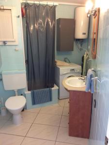 カンブリルスにあるcastor apartamentのバスルーム(トイレ、洗面台、シャワー付)