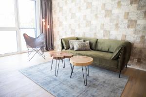 Posezení v ubytování Gubelhof Suites