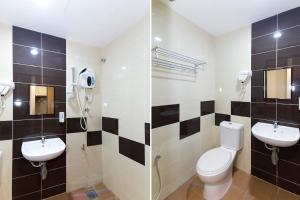 Koupelna v ubytování Hotel Raja Bot