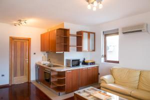 Kuchyň nebo kuchyňský kout v ubytování Lux Panoramic Apartment