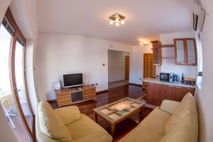 Kuchyň nebo kuchyňský kout v ubytování Lux Panoramic Apartment + 18 fotografií