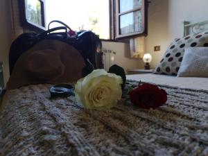 Posteľ alebo postele v izbe v ubytovaní Agriturismo Palazzo Conti - B