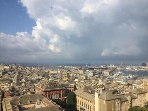 A general view of Genova or a view of the city taken from Az apartmant