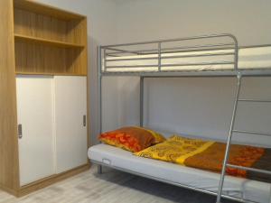 
Ein Etagenbett oder Etagenbetten in einem Zimmer der Unterkunft Apartment Vogelparadies
