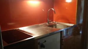 Η κουζίνα ή μικρή κουζίνα στο Studio-cabine au pied des pistes à Super Besse +22 φωτογραφίες