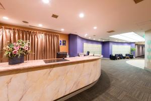 a waiting room at a hospital with a reception counter at Hotel Villa Fontaine Tokyo-Nihombashi Mitsukoshimae in Tokyo