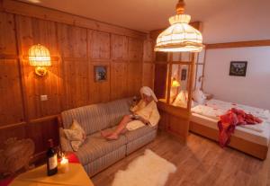 En eller flere senger på et rom på Hotel-Gasthof "Zur Mühle"