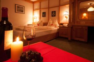 En eller flere senger på et rom på Hotel-Gasthof "Zur Mühle"