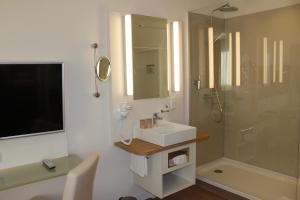 Koupelna v ubytování Stüttgens Hotel